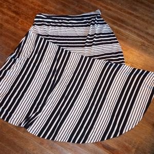 Westbound Black White Skirt Flattering XL 16 18